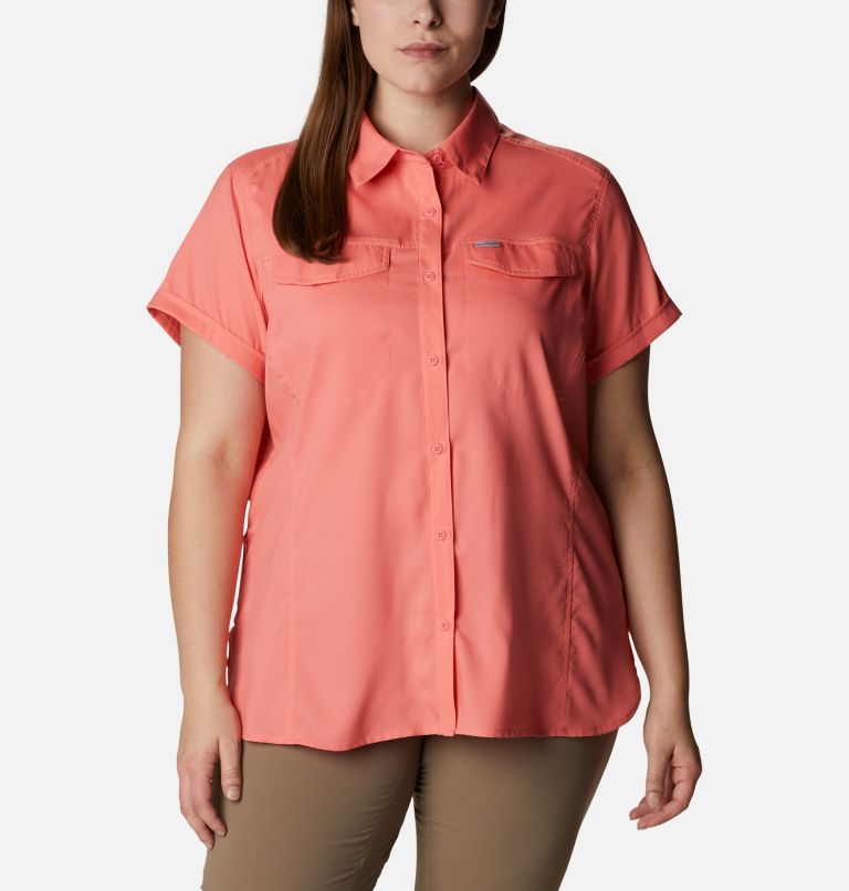 Thumbnail: Women's Silver Ridge Lite Short Sleeve Shirt, Color: Salmon, image 1