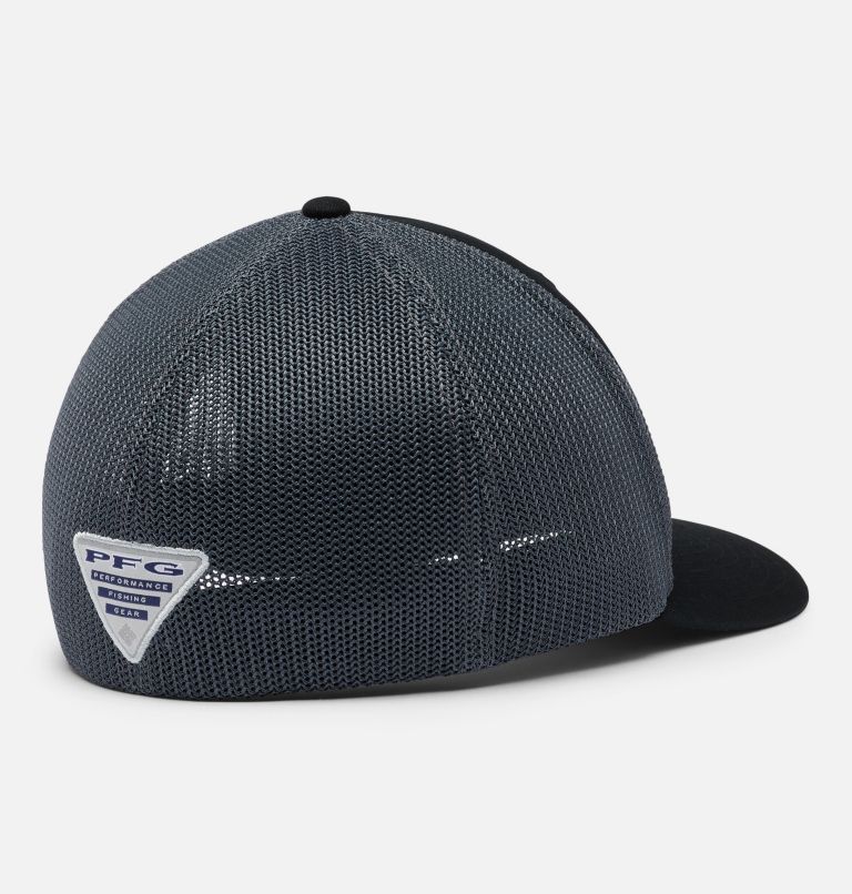 PFG Fish Flag Mesh Ball Cap, Color: Black, Graphite, image 2