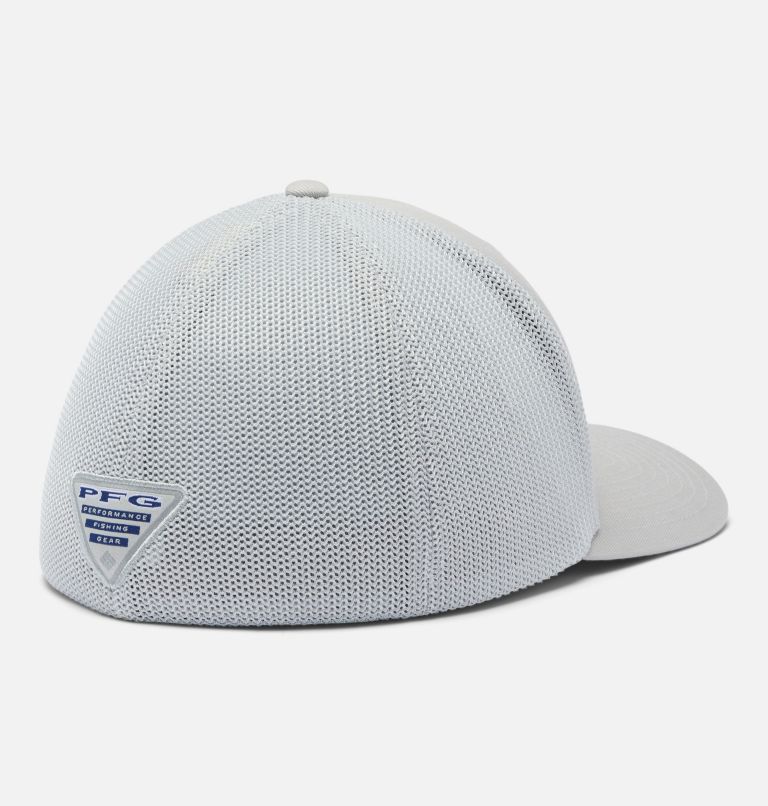 PFG Fish Flag Mesh Ball Cap, Color: Cool Grey, Nocturnal, US Fish Flag, image 2