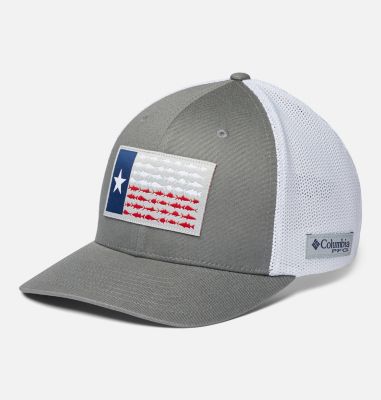 columbia pfg fish flag mesh ball cap for men