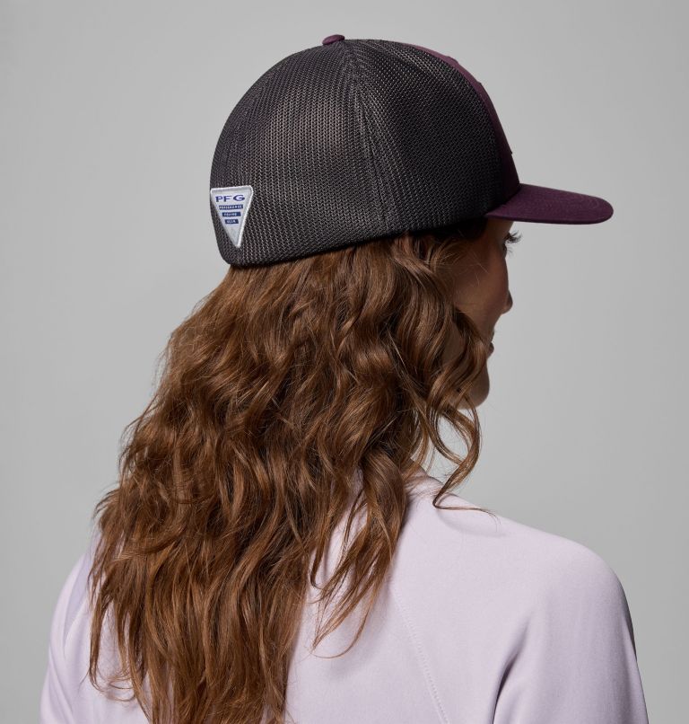 PFG Fish Flag Mesh Ball Cap, Color: Dusty Purple, image 6