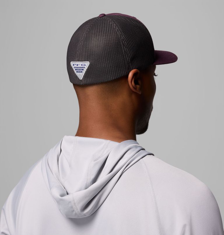 PFG Fish Flag Mesh Ball Cap, Color: Dusty Purple, image 4