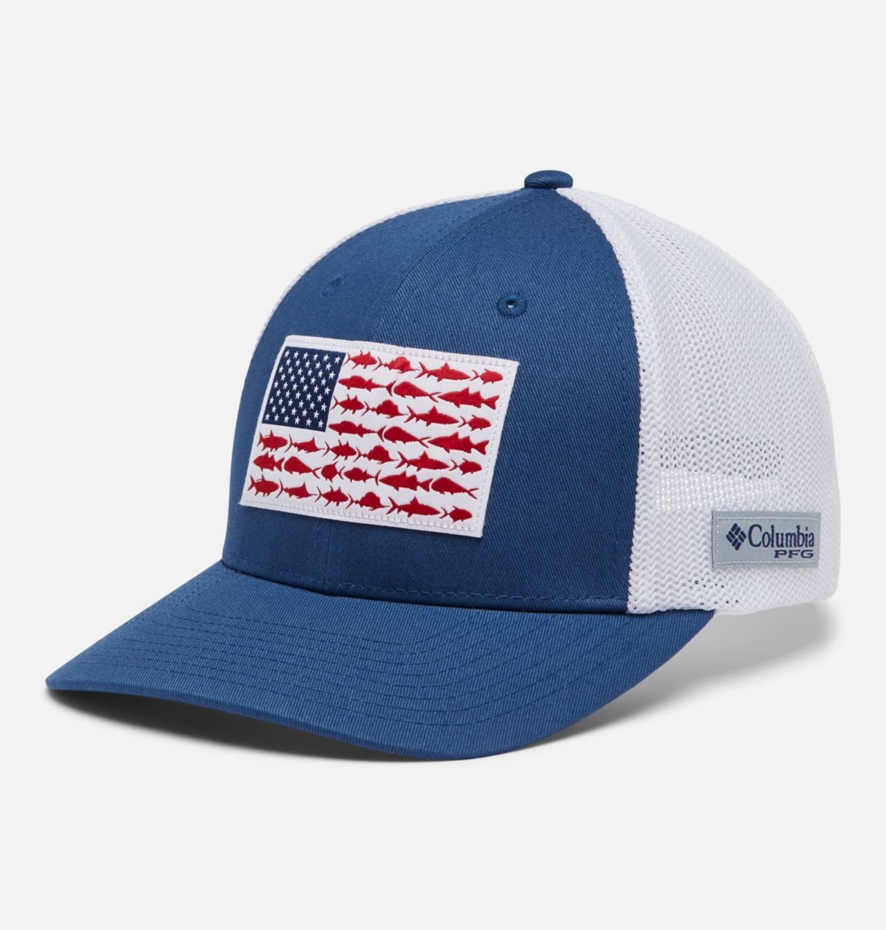 PFG Fish Flag™ Mesh Ball Cap - Mid Crown 1
