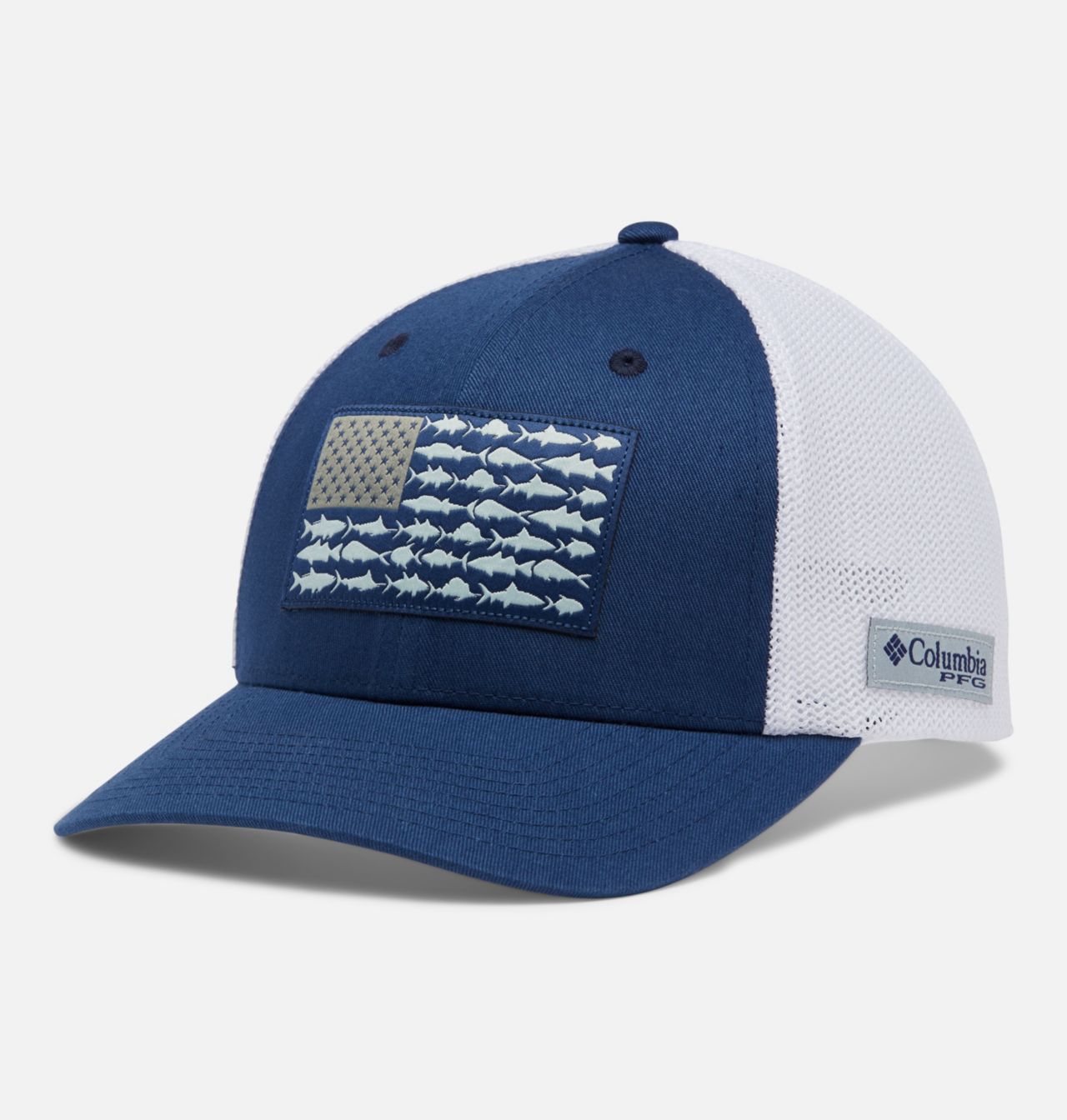 PFG Fish Flag™ Mesh Ball Cap - Mid Crown 1