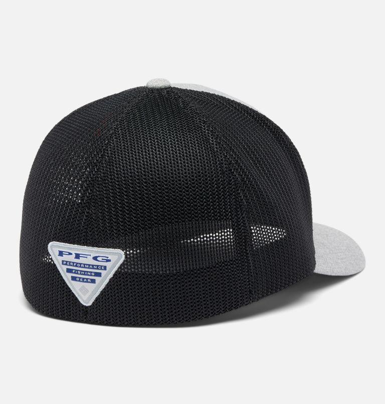 PFG Hooks Mesh Ball Cap, Color: Cool Grey Heather, Black, image 2