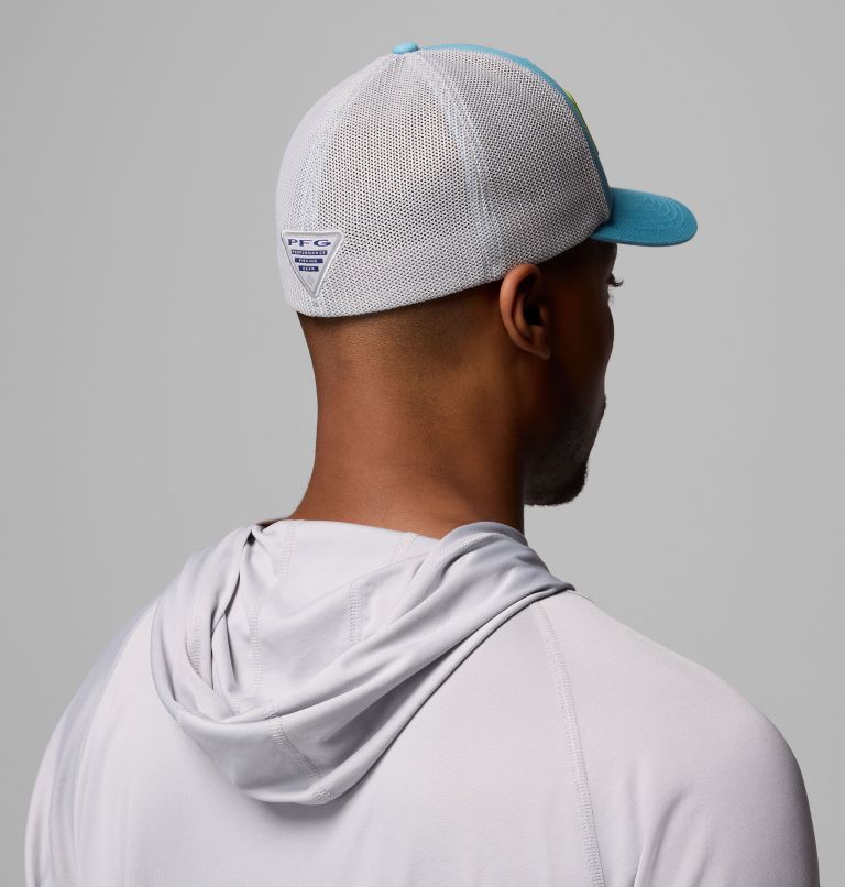 PFG Hooks Mesh Ball Cap, Color: Vintage Blue, image 4
