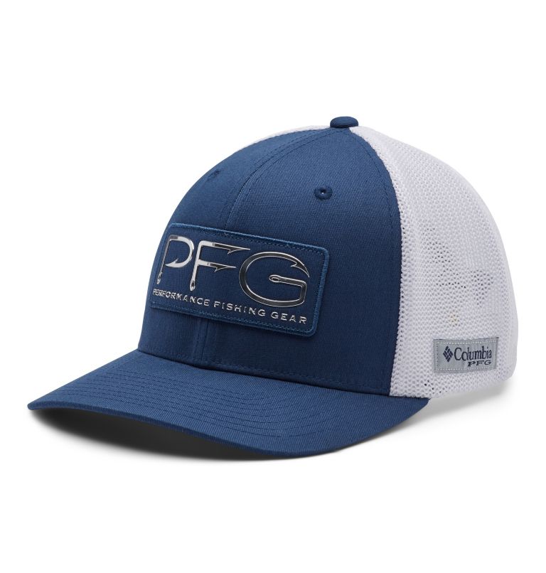 PFG Hooks Mesh Ball Cap - High Crown, Color: Carbon, Silver
