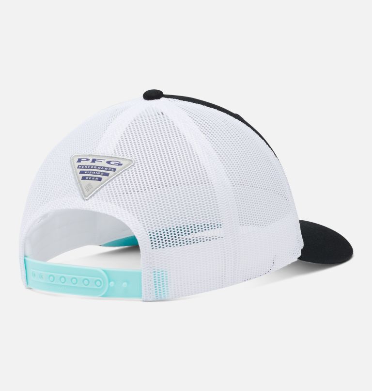 PFG Fish Flag Mesh Snapback, Color: Black, White, image 2