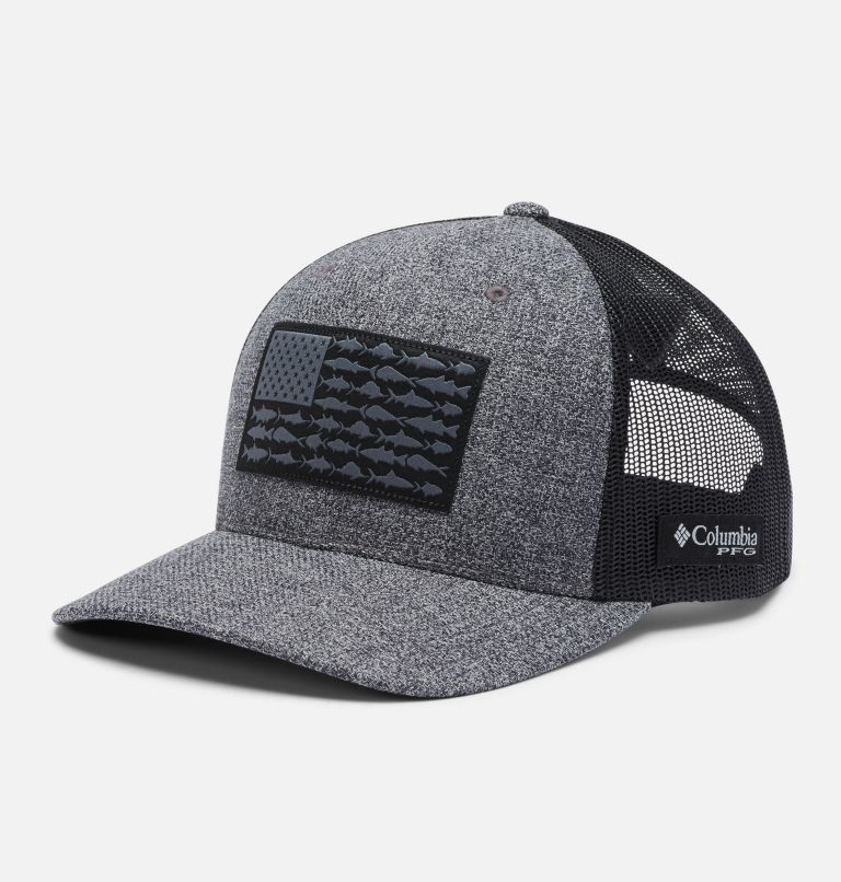  Columbia Unisex PFG Fish Flag Mesh Snap Back - High, Cool Grey  Heather/Black, One Size : Sports & Outdoors