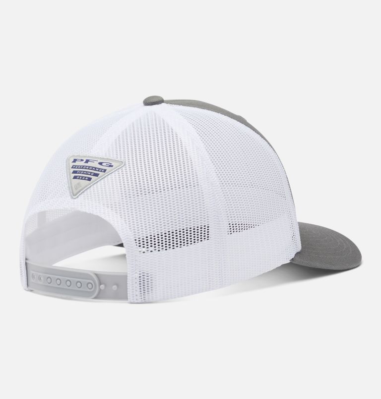 PFG Fish Flag Mesh Snapback, Color: Titanium, White, image 2