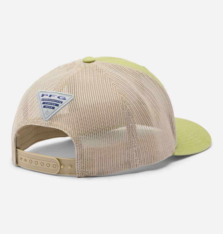 PFG Fish Flag Mesh Snapback, Color: Pear, Fossil, Fish Flag, image 2
