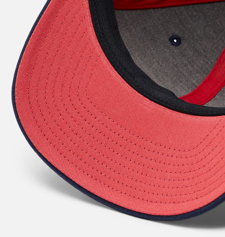 Thumbnail: PFG Fish Flag Mesh Snap Back | 464 | O/S, Color: Collegiate Navy, Sunset Red, image 3