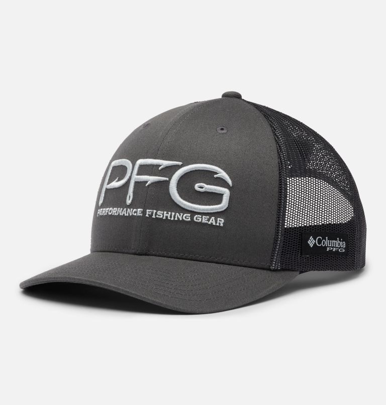 PFG Mesh Snap Back Hooks Ball Cap, Color: Grill, image 1