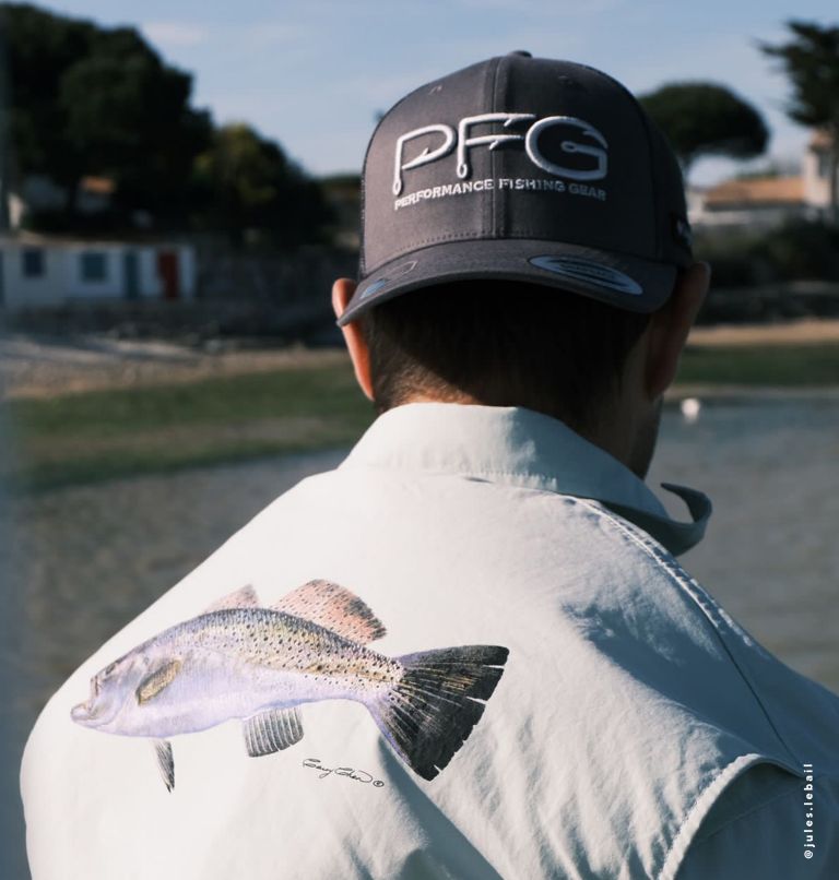 PFG Mesh Snap Back Hooks Cap - High Crown, Color: Grill, image 3