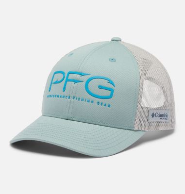 PFG Mesh Snap Back Hooks Cap - High Crown, Color: Crushed Blue, Cool Grey, image 1