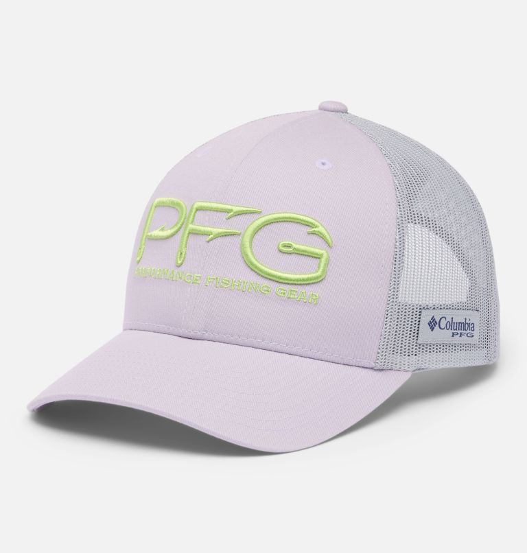PFG Mesh Snap Back Hooks Ball Cap, Color: Lavender Pearl, image 1
