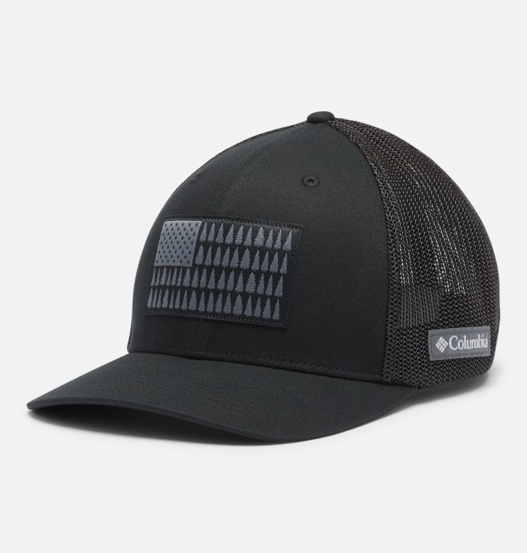 Columbia Mesh Tree Flag Ball Cap, Color: Black, image 1