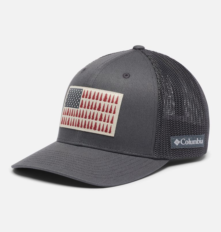 Columbia Mesh Tree Flag Ball Cap, Color: Shark, Shark, image 1