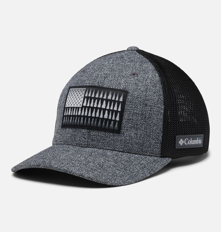 Mesh Back High White, Stone Grey/Navy Trucker - Columbia caps