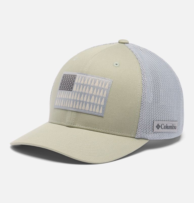 Columbia Mesh Tree Flag Ball Cap, Color: Safari, Columbia Grey, image 1