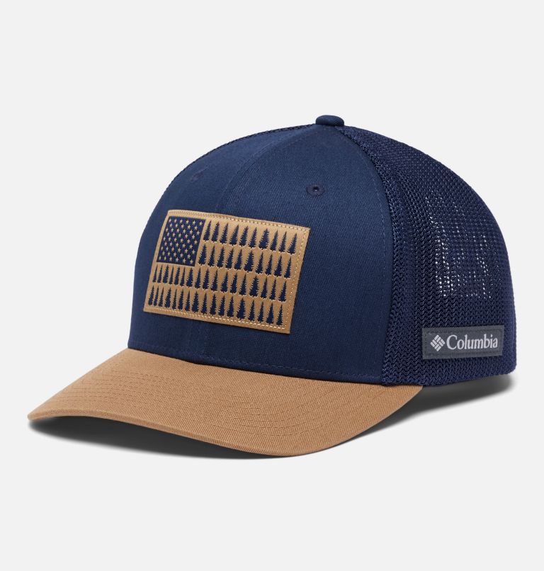 Columbia Mesh Tree Flag Ball Cap, Color: Collegiate Navy, Delta, image 1