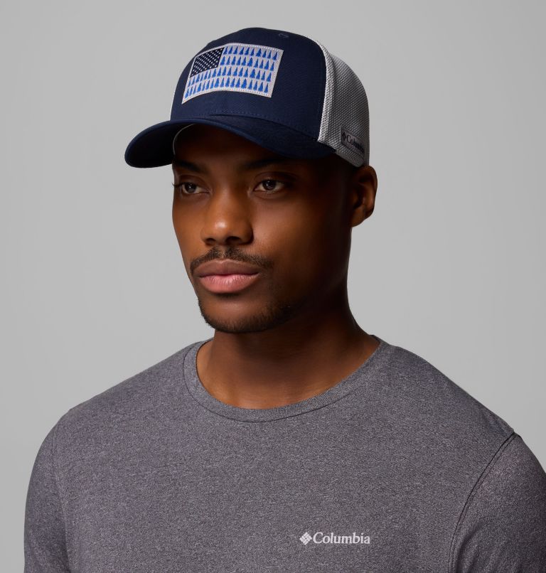 Columbia Mesh Tree Flag Ball Cap, Color: Collegiate Navy, image 3