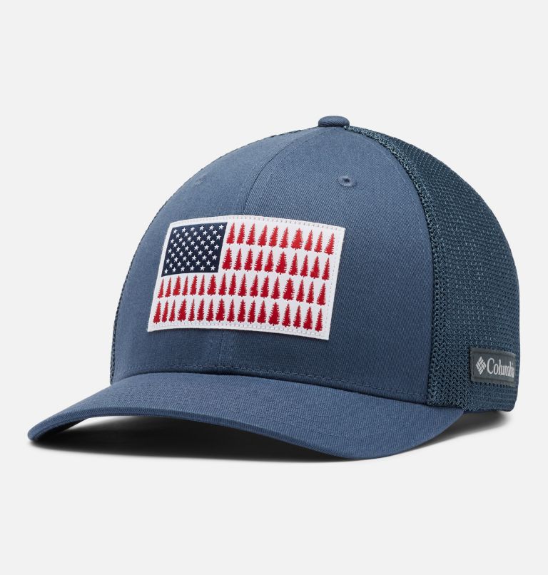 Columbia Mesh Tree Flag Ball Cap, Color: Dark Mountain, image 1