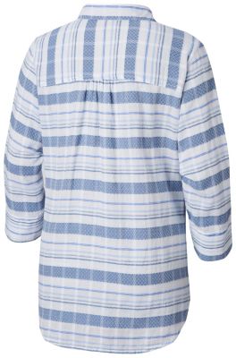 Tunique &agrave; Enfiler Summer Ease&trade; Femme Summer Ease&trade; Popover Tunic | 693 | XS, Blue Dusk Stripe, back