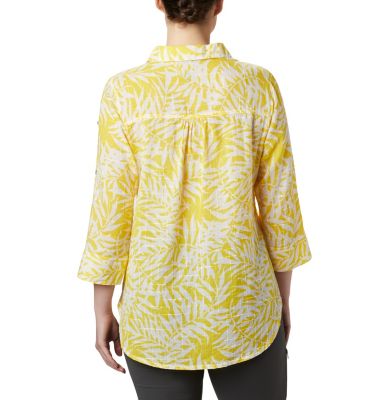 Tunique &agrave; Enfiler Summer Ease&trade; Femme Summer Ease&trade; Popover Tunic | 693 | XS, Buttercup Wispy Bamboo Print, back