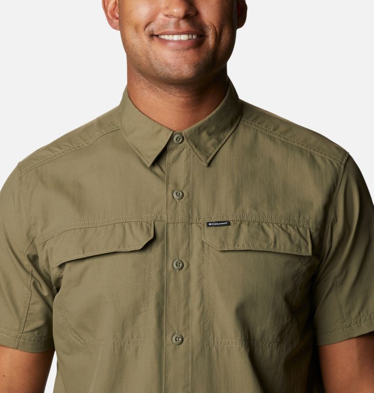 Thumbnail: Men's Silver Ridge 2.0 Short Sleeve Shirt, Color: Stone Green, image 4
