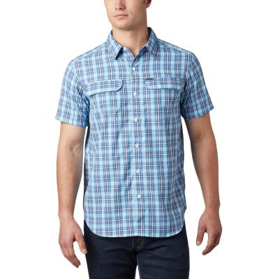 Silver Ridge&trade; 2.0 Kurzarmhemd mit Karomuster f&uuml;r Herren Silver Ridge&trade; 2.0 Multi Plaid  | 615 | M, Azul Gingham, front