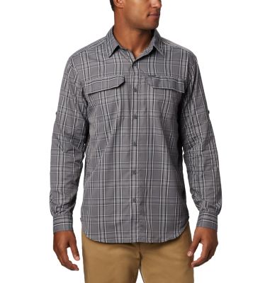 columbia silver ridge lite plaid long sleeve