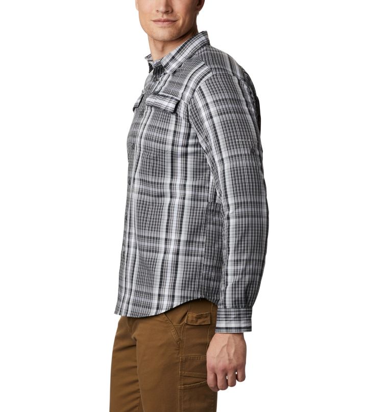 Men's Silver Ridge 2.0 Plaid Long Sleeve Shirt - Big, Color: City Grey Multi Plaid, image 3