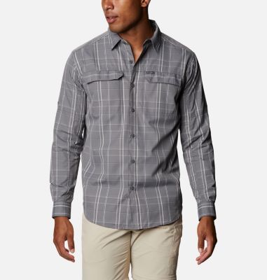 columbia silver ridge plaid long sleeve shirt