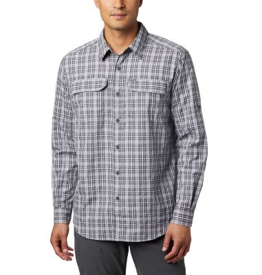 Camisa de manga larga a cuadros Silver Ridge&trade; 2.0 para hombre Silver Ridge&trade; 2.0 Plaid L/S Shirt | 024 | XS, Black Gingham, front
