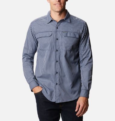 Camisa de manga larga a cuadros Silver Ridge&trade; 2.0 para hombre Silver Ridge&trade; 2.0 Plaid L/S Shirt | 024 | XS, Bluestone Mini Plaid, front