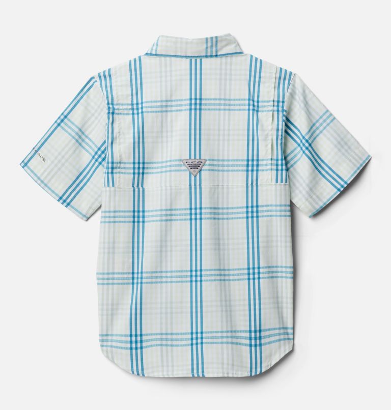 Super Tamiami Short Sleeve Shirt, Color: Light Lime Blanket Gingham, image 2
