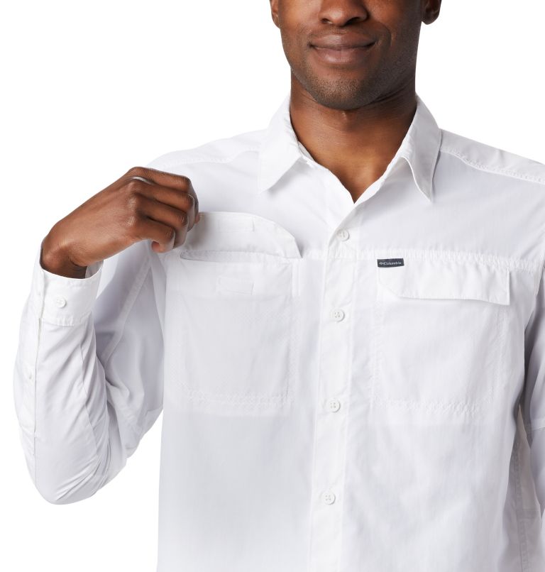 Men’s Silver Ridge 2.0 Long Sleeve Shirt, Color: White, image 4