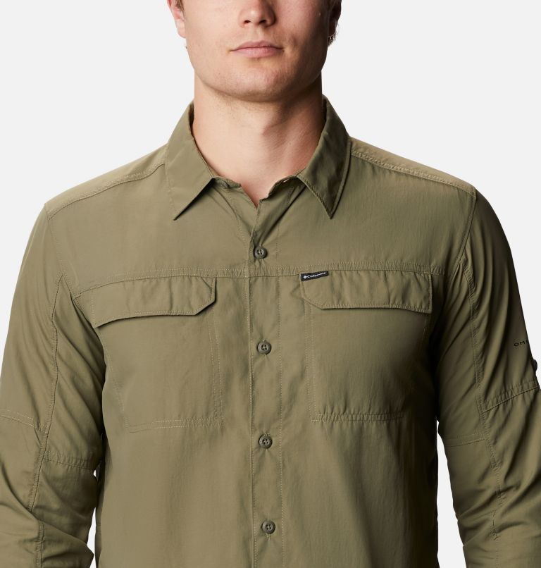 Thumbnail: Men’s Silver Ridge 2.0 Long Sleeve Shirt, Color: Stone Green, image 4