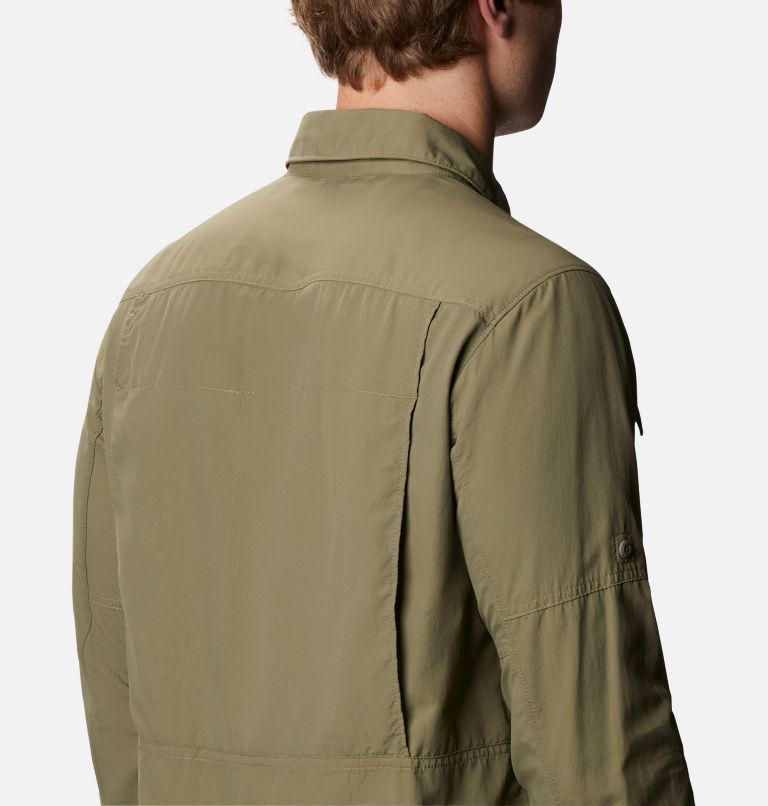Thumbnail: Men’s Silver Ridge 2.0 Long Sleeve Shirt, Color: Stone Green, image 5