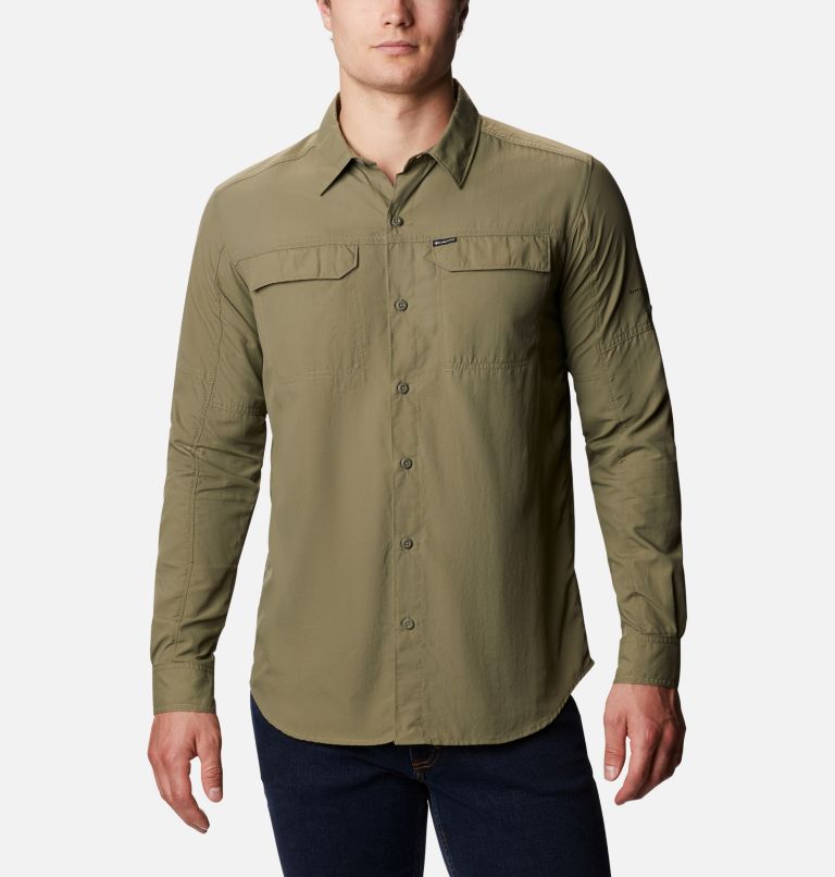 Thumbnail: Men’s Silver Ridge 2.0 Long Sleeve Shirt, Color: Stone Green, image 1