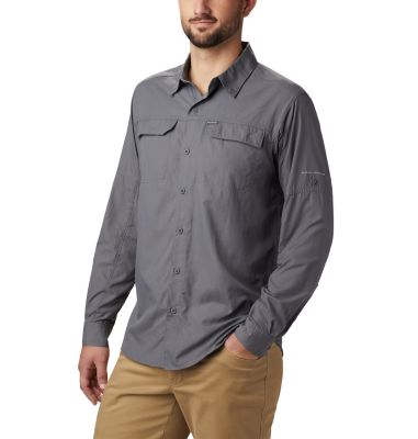 columbia silver ridge long sleeve shirt mens