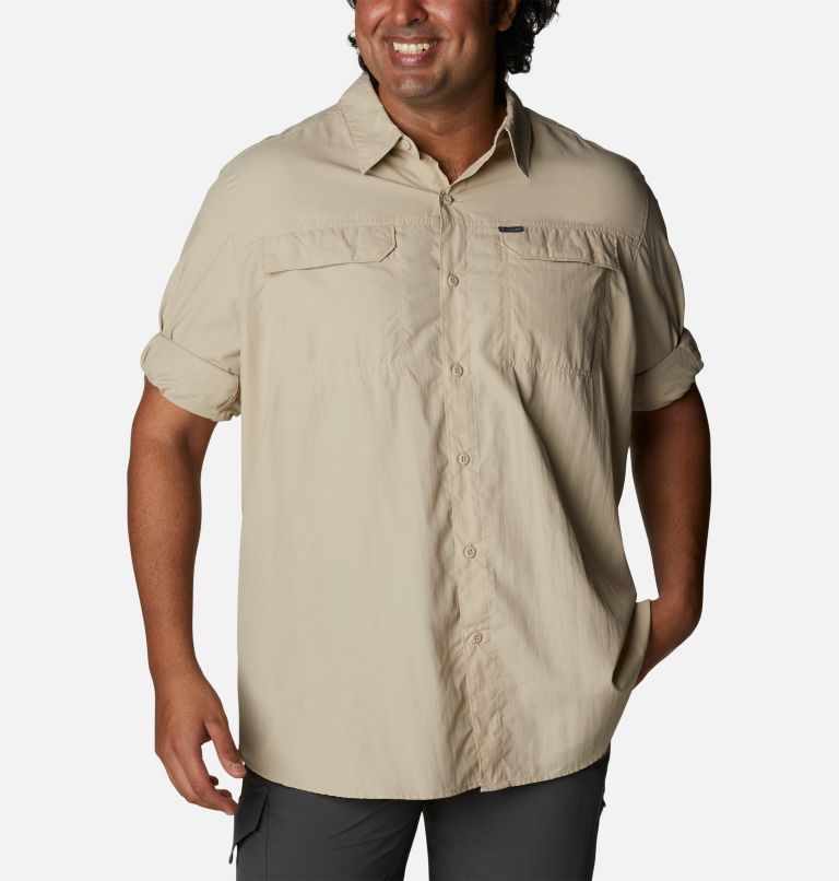 Thumbnail: Men’s Silver Ridge 2.0 Long Sleeve Shirt - Big, Color: Fossil, image 6