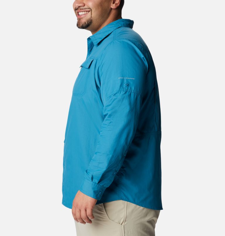 Men’s Silver Ridge 2.0 Long Sleeve Shirt - Big, Color: Deep Marine
