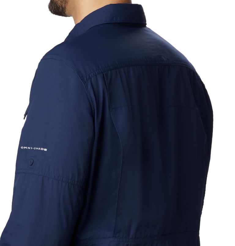 Thumbnail: Men’s Silver Ridge 2.0 Long Sleeve Shirt - Tall, Color: Collegiate Navy, image 4