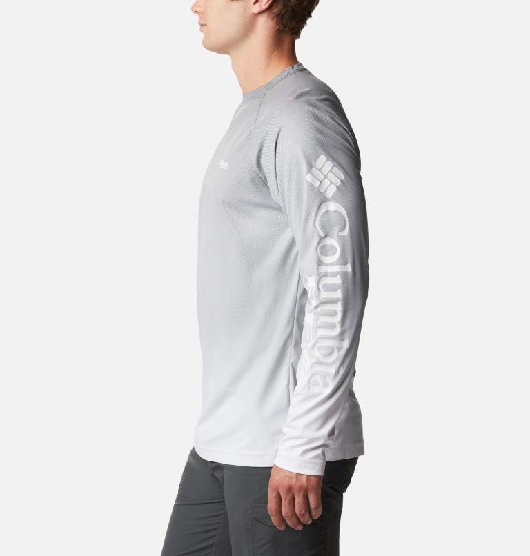 Thumbnail: Men's PFG Terminal Deflector Printed Long Sleeve Shirt, Color: Black Gradient, image 3