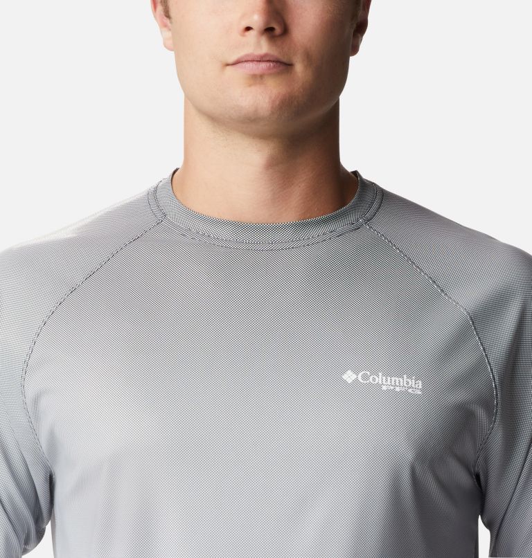 Thumbnail: Men's PFG Terminal Deflector Printed Long Sleeve Shirt, Color: Black Gradient, image 4