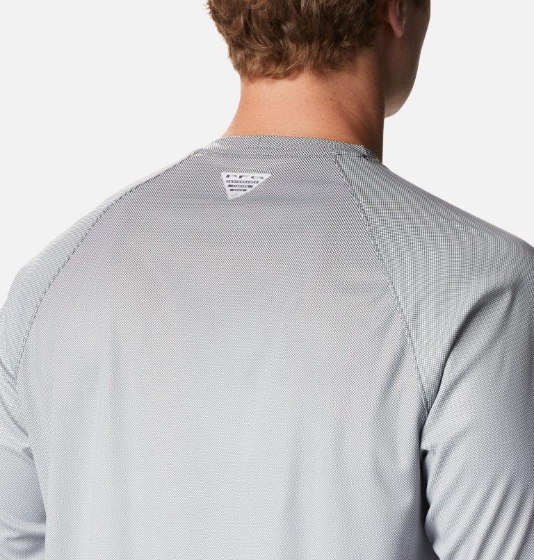 Men's PFG Terminal Deflector Printed Long Sleeve Shirt, Color: Black Gradient, image 5