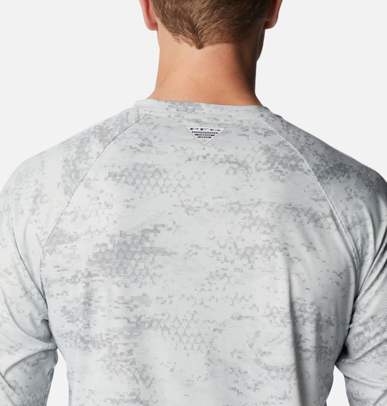Men's PFG Terminal Deflector Printed Long Sleeve Shirt, Color: Cool Grey Dark PFG Camo, image 5