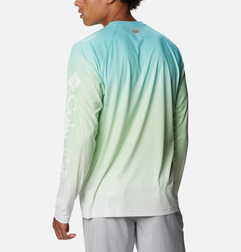 Chemise à manches longues imprimée Terminal Deflector pour homme, Color: Lime Glow Gradient, image 2